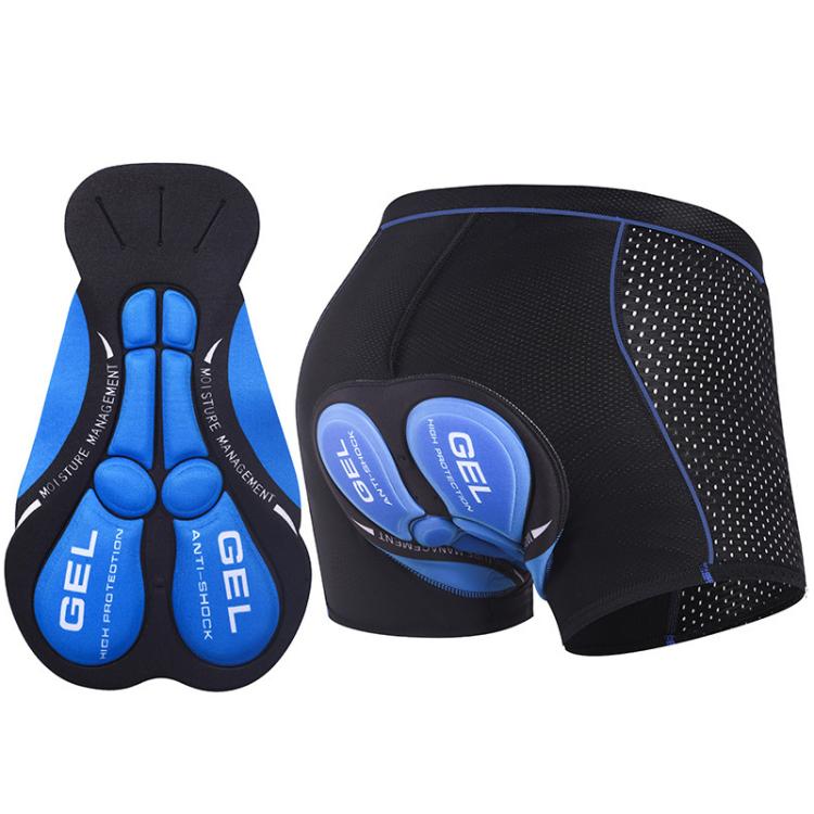 Breathable Padded Cycling Underwear, Upgraded Gel Mesh Blue