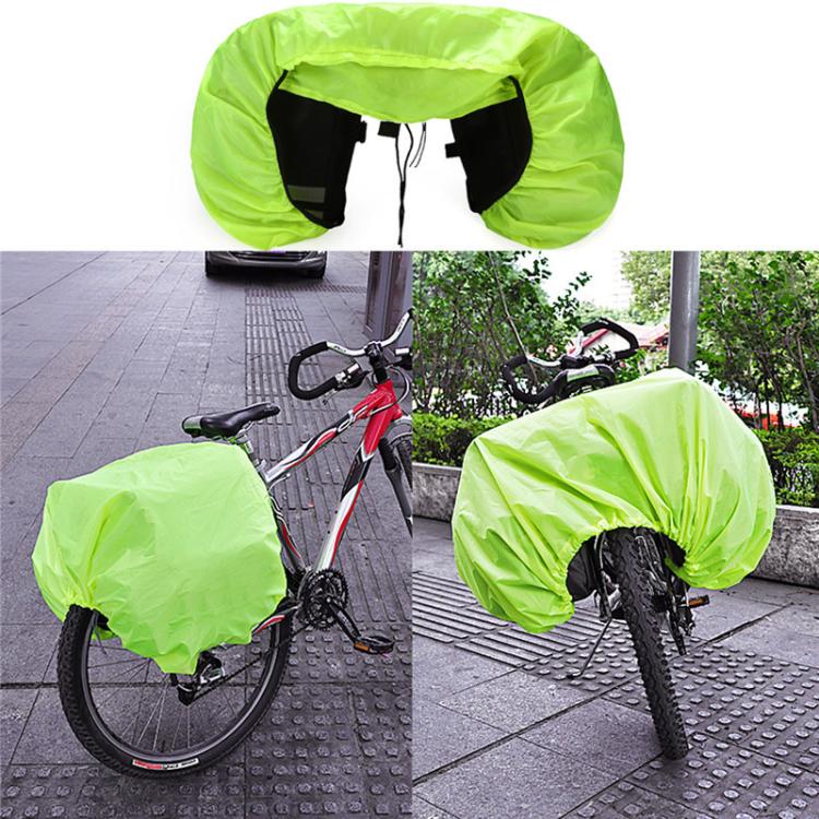 Waterproof Bicycle Pannier Rain Cover High Visibility Dustproof Rear Rack Bag Cover for Mountain & Road Bikes