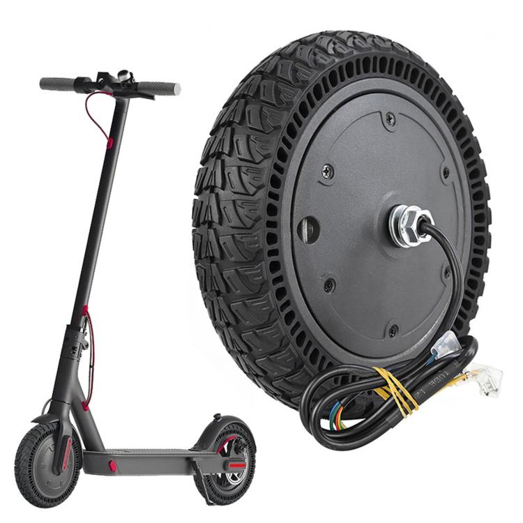 For Xiaomi M365 Scooter 36V 250W Front Motor 9 x 2.25 inch Solid Tire Wheel Assembly, For Xiaomi M365