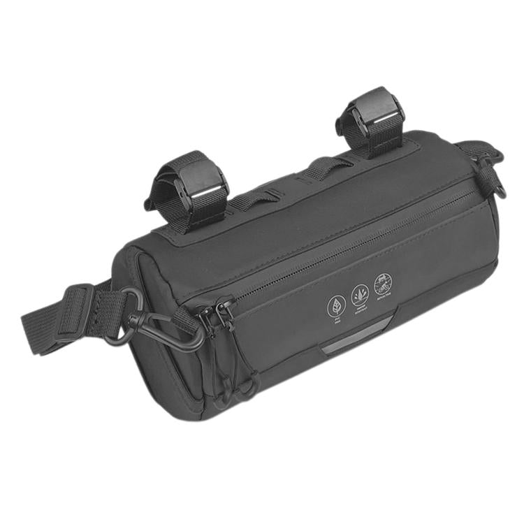 Portable Cylindrical Reflective Bike Bag Handlebar Bag For Folding Bike & Balance Bike, Cylindrical
