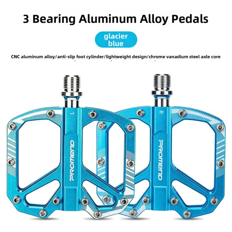 PROMEND PD-671 Bike Pedals with Triple Bearing System, Aluminum Alloy Anti-Slip Bicycle Pedals