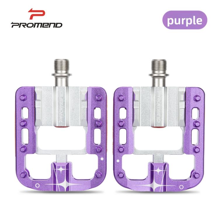 PROMEND PD-F75 Aluminum Alloy Bike Pedals with Triple Bearing System, Anti-Slip Bicycle Footrests, M