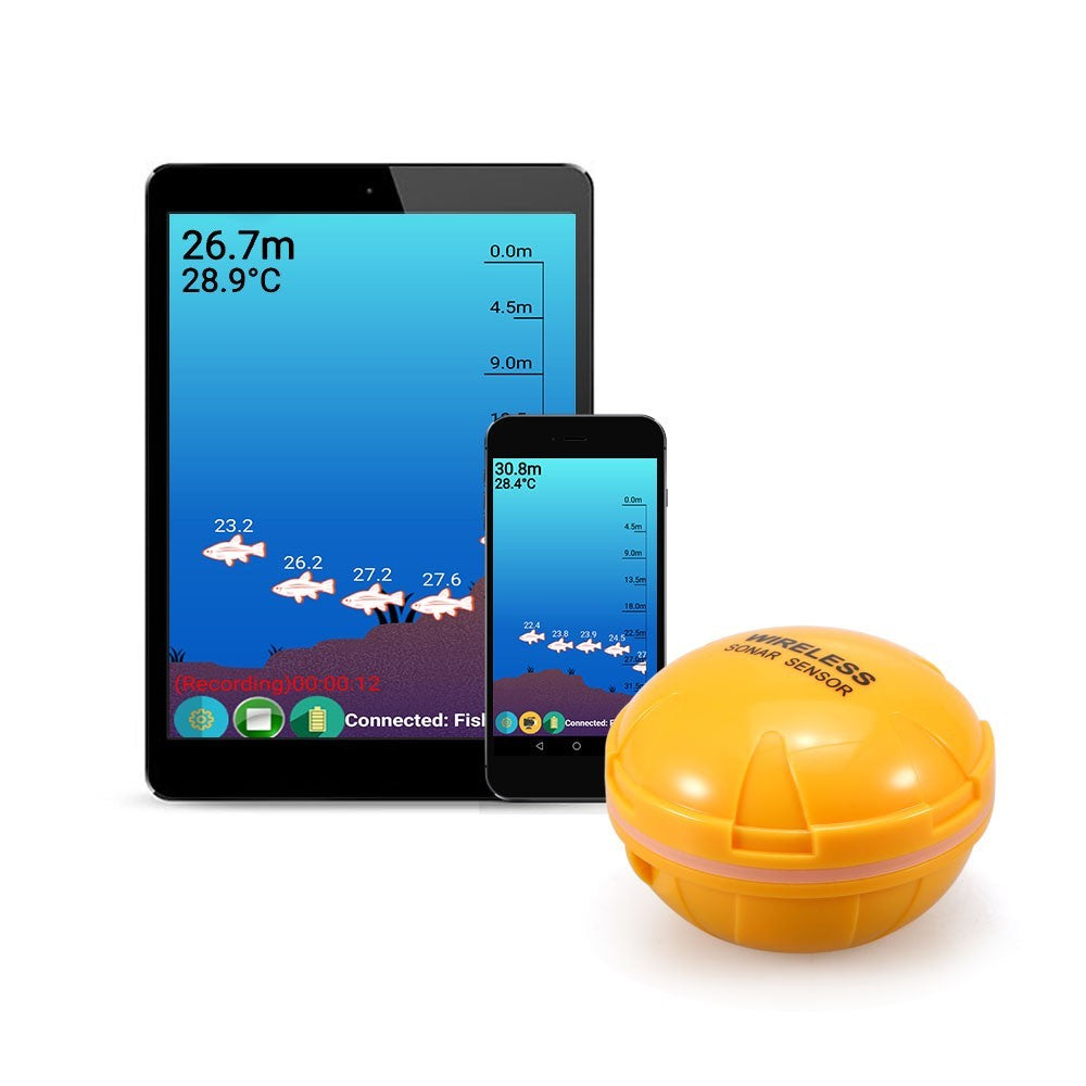 Portable Smart Sonar Sensor 36M/118ft Depth Wireless Remote Fish Finder