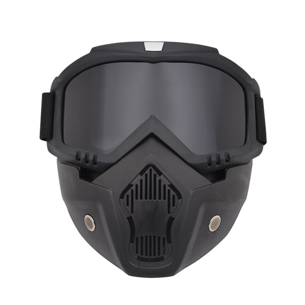 Motorcycle Goggles Mask Detachable Road Riding Windproof Helmet Glasses for Outdoor Activities