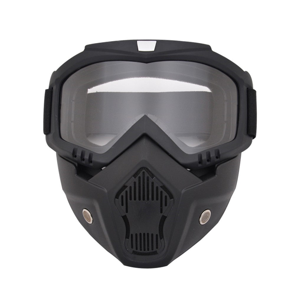 Motorcycle Goggles Mask Detachable Road Riding Windproof Helmet Glasses for Outdoor Activities