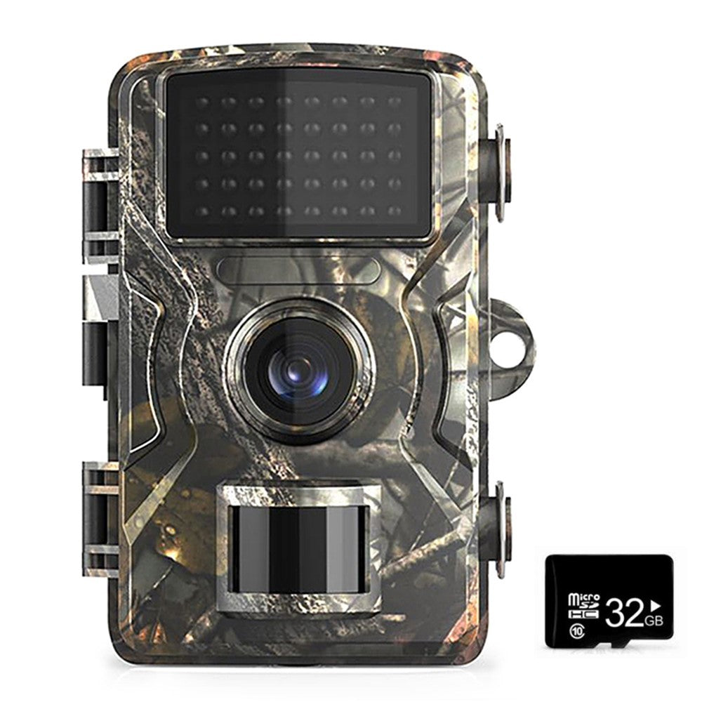 12MP 1080P Wildlife Hunting Trail and Game Camera with TF Card Motion Activated Security Camera IP66 Waterproof Outdoor Infrared Night Vision Hunting Scouting Camera