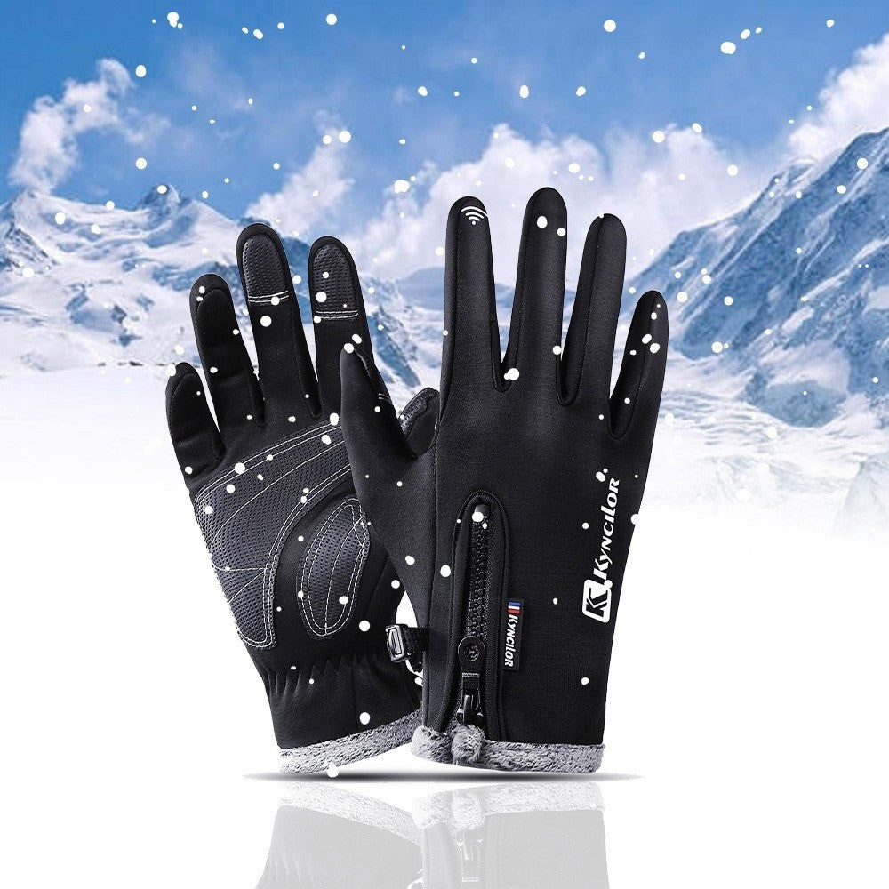 KYNCILOR For Outdoor Exercise Work Winter Warm Gloves Fleece Windproof Waterproof Gloves