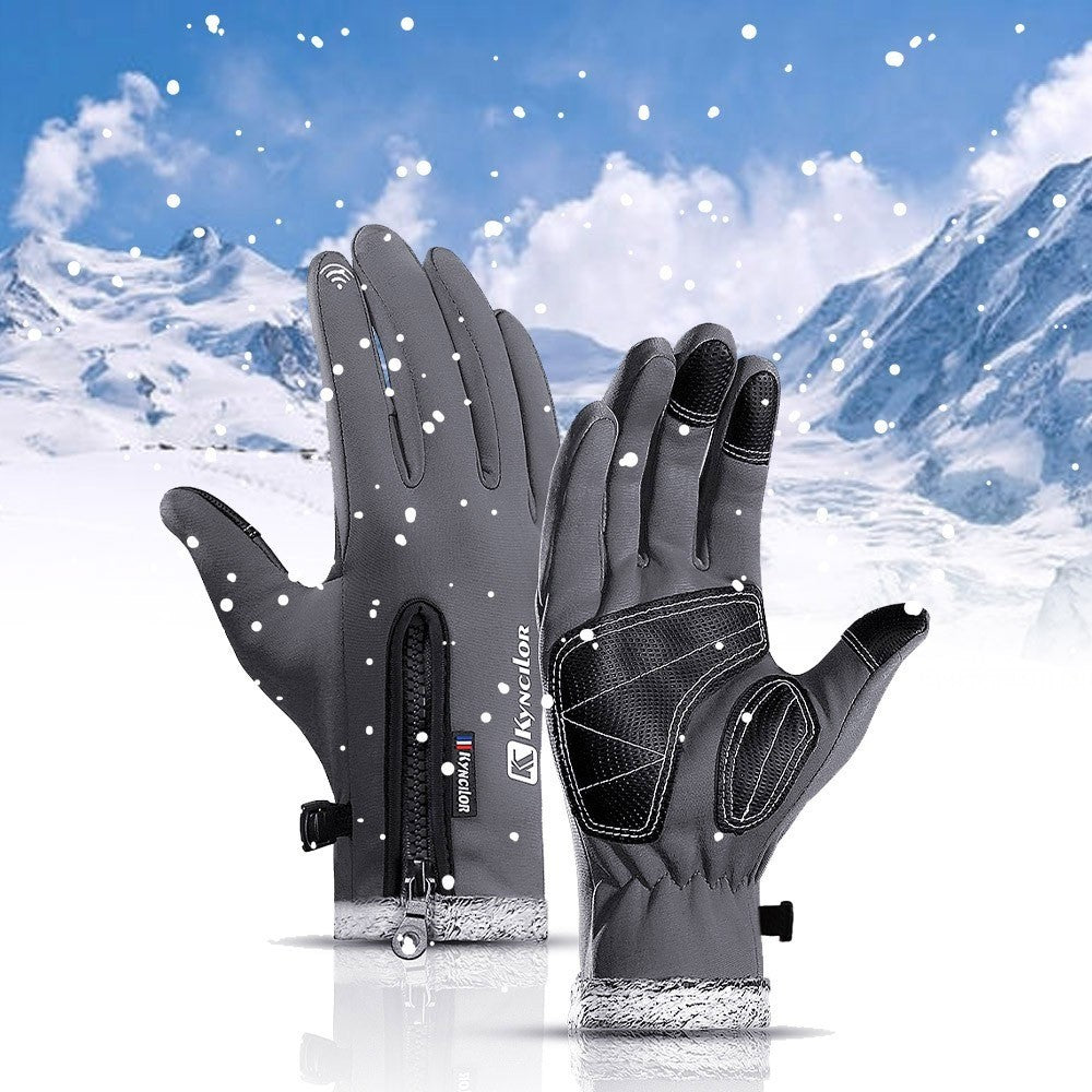 KYNCILOR For Outdoor Exercise Work Winter Warm Gloves Fleece Windproof Waterproof Gloves