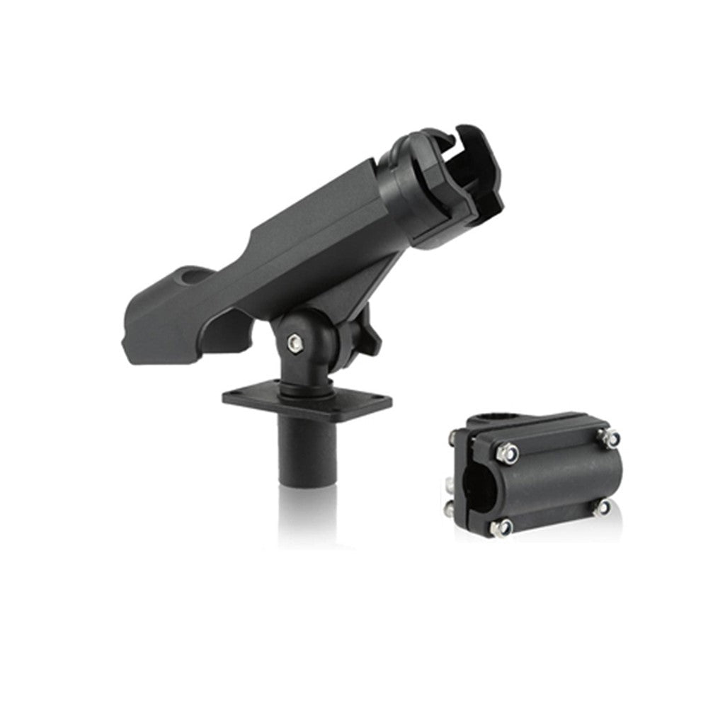 Adjustable Fishing Rod Rack Holder 360 Degrees Rotating Kayak Rail Boat Fishing Pole Support Tool