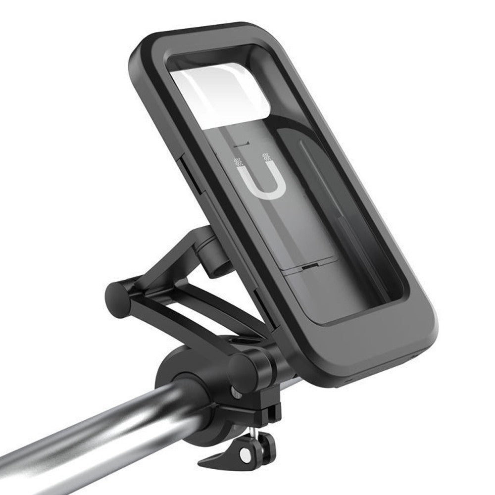 Bicycle Mobile Phone Bracket Universal Waterproof Motorcycle Handlebar Support Frame Cell Phone Holder, Size: L