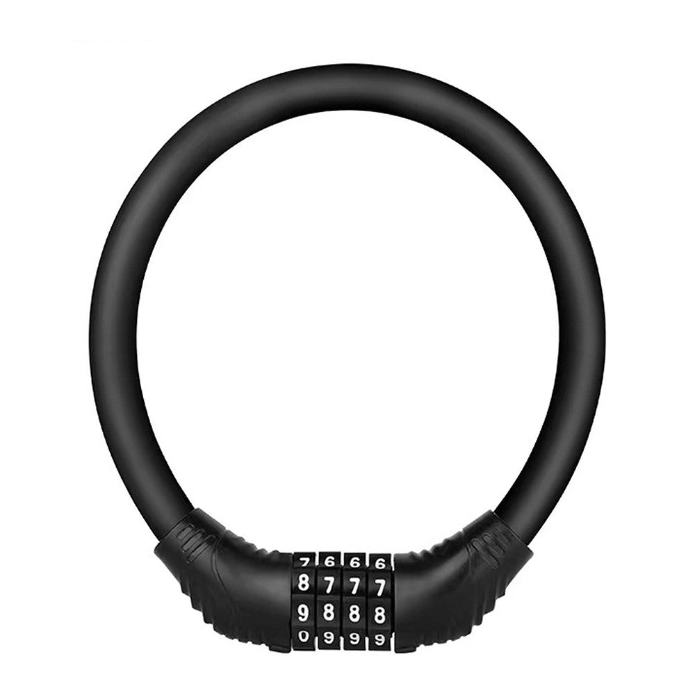 Pocket Size Portable 4 Digit Private Password Bike Lock Cable Lock Bicycle Security Lock Anti-Theft Code Bike Lock for Bike Electric Scooter