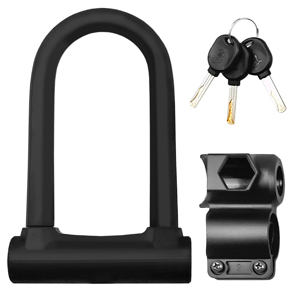 Bike U Lock Heavy Duty Anti-Theft Bicycle Lock Secure Lock with Mounting Bracket