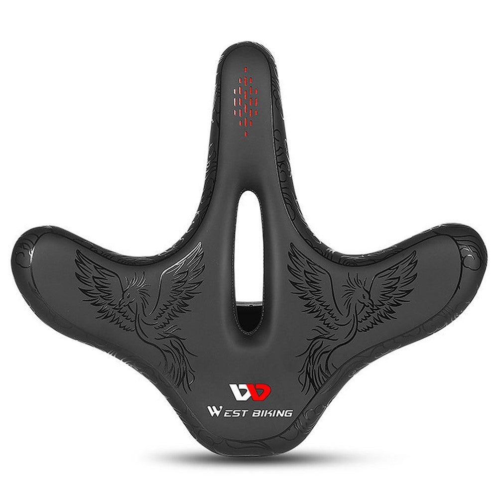 WEST BIKING Bike Seat Road Bike Saddle Comfort Ergonomic Waterproof Saddle Replacement with Wide Cushion