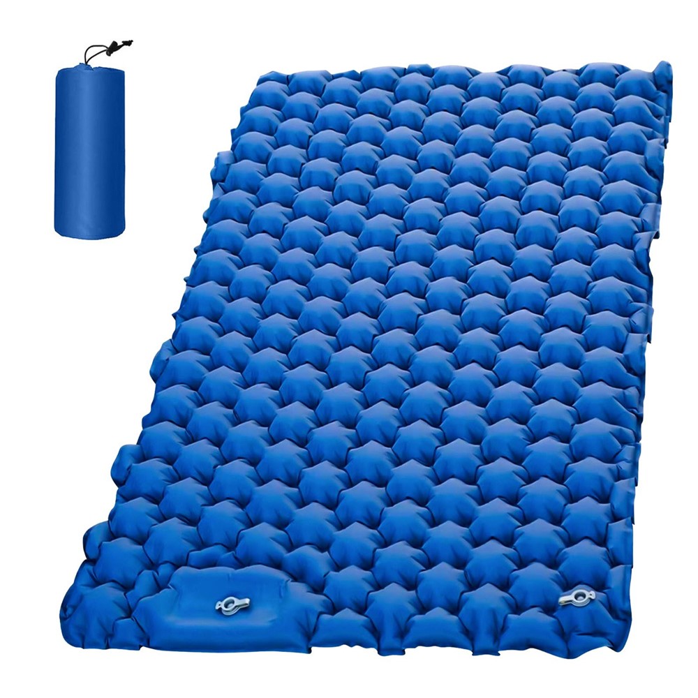 2 Person Lightweight Camping Mat Portable Air Mattress Waterproof Inflatable Sleeping Pad for Backpacking Hiking No Pillow