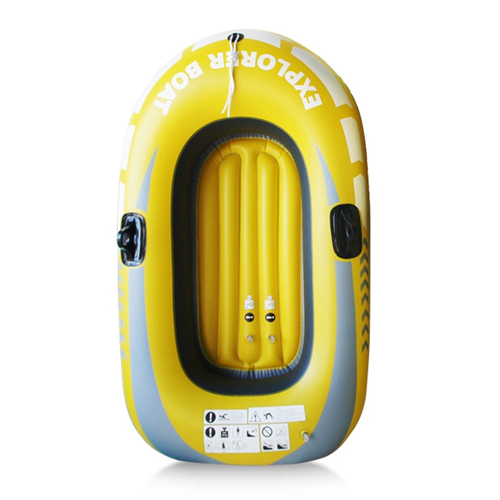 Inflatable Boat Fishing Boat with Double Valve for One Person Summer Fun Boat Canoe Kayak