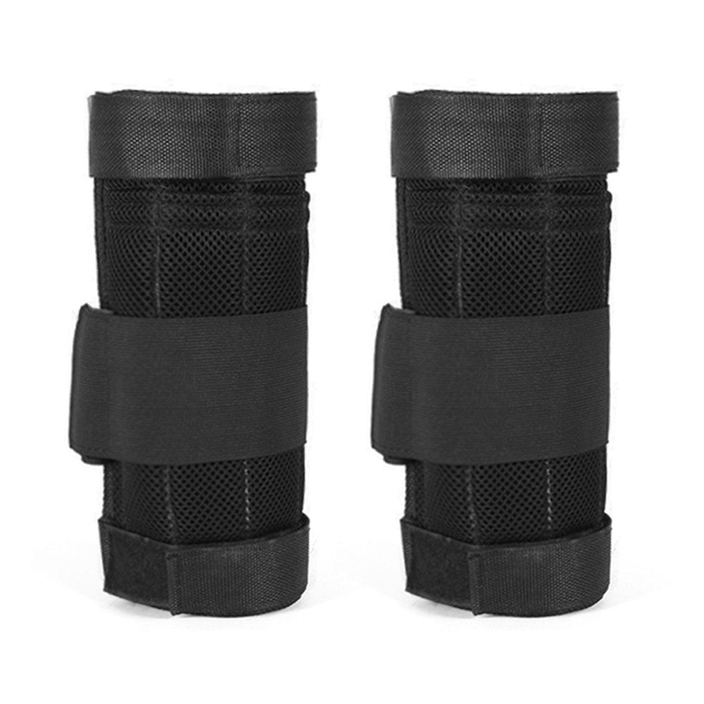 2 Packs Adjustable Ankle Weights Max Loading 16kg Modularized Leg Weight Straps for Yoga, Walking, Running, Aerobics Empty