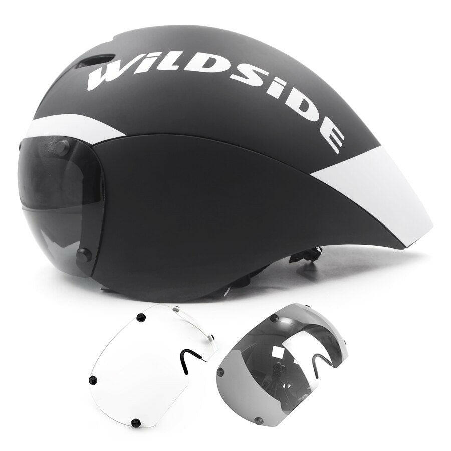 TT Cycling Helmet Lens Goggles Triathlon Tri Aero Road Bike Helmet Timetrial Race Bicycle Helmet Men Casco Ciclismo Accessories-WAYBIKER