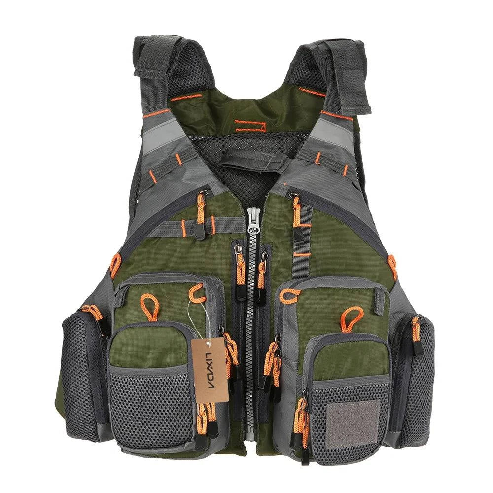 Lixada Adult Life Jacket Vest Safety Jacket Outdoor Survival Fishing Life Vest Jacket Swimming Hunting Vest Swimwear for Fishing-WAYBIKER
