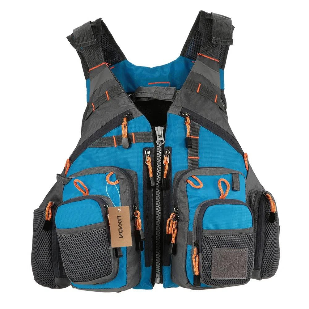 Lixada Adult Life Jacket Vest Safety Jacket Outdoor Survival Fishing Life Vest Jacket Swimming Hunting Vest Swimwear for Fishing-WAYBIKER