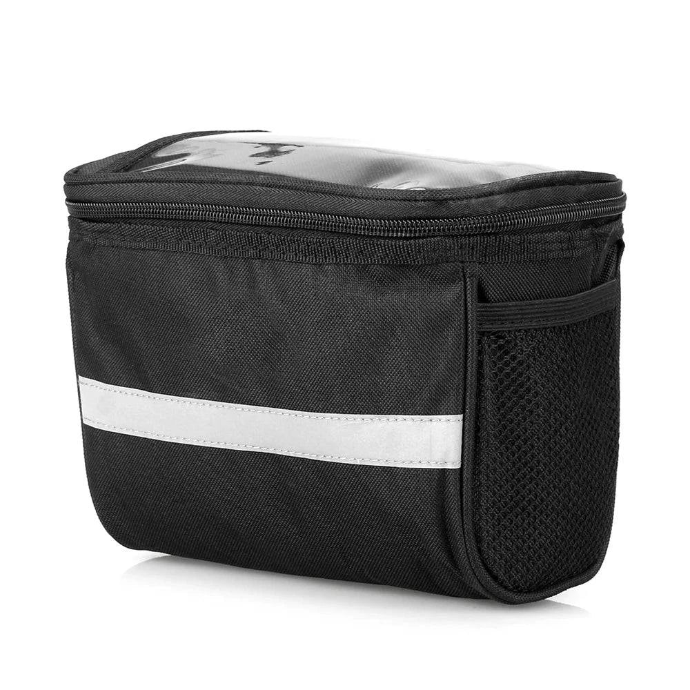 Cycling Bike Bicycle Insulated Front Bag MTB Bike Handlebar Bag Basket Pannier Cooler Bag with Reflective Strip-WAYBIKER