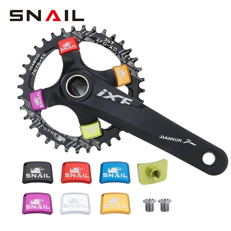 SNAIL Bicycle Chainwheel Screws Aluminum Alloy Single Chainring Bolts For IXF MTB Road Bike Crankset Cycling Accessories-WAYBIKER
