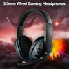 3.5mm Wired Gaming Headphones Over Ear Game Headset Noise Canceling Earphone with Microphone Volume Control for PC Laptop Smart Phone-WAYBIKER