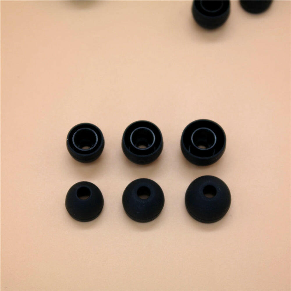 12PCS / 6 Pairs Replacement Earbuds Ear Tips Ear Buds Silicone Tips for In-Ear Headphones 3 Sizes Small Medium Large Headphone Accessories