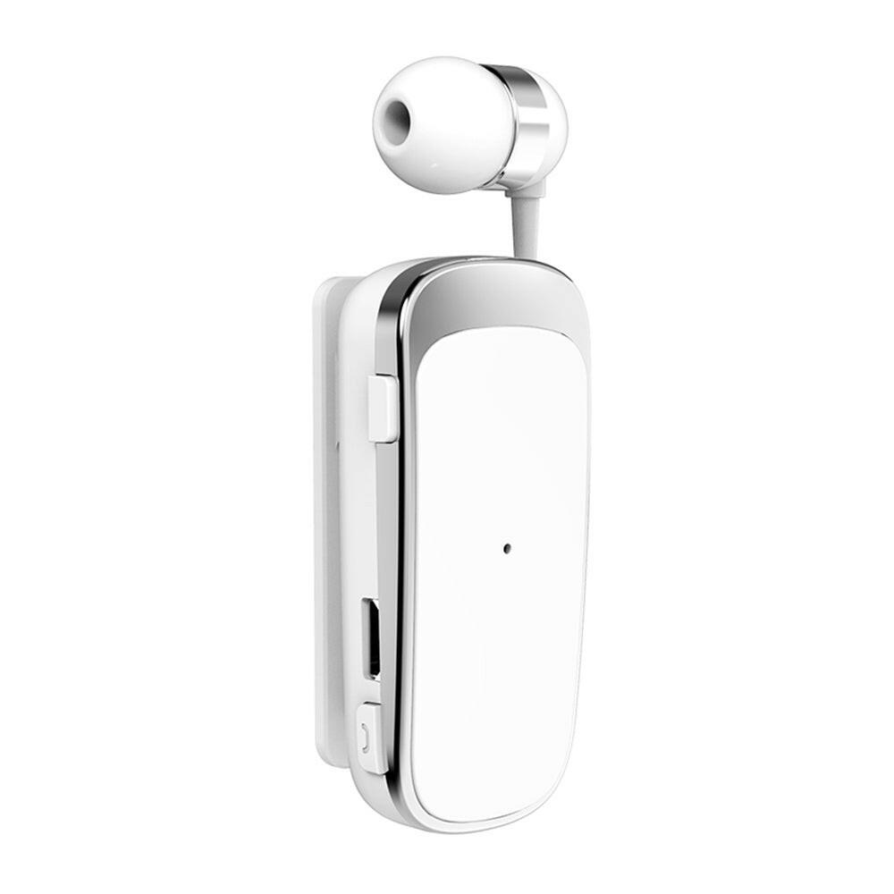 K52 Wireless Business BT Headset in-Ear Retractable Earphone Hands-free Sport Driver Earphone Telescopic Clip on Stereo Earbud With Mic-WAYBIKER