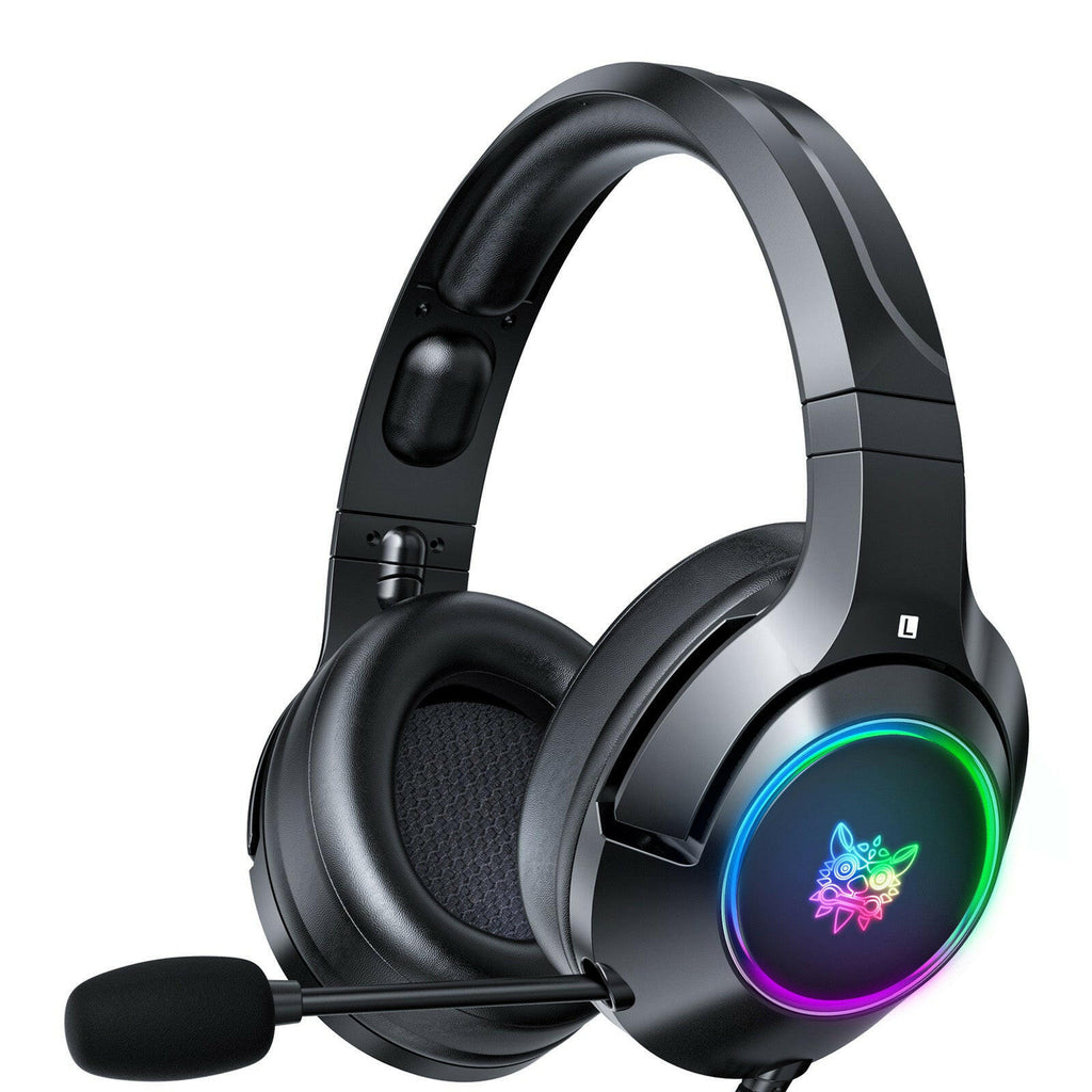 ONIKUMA K9 3.5mm Wired Gaming Headset Removable Cat Ears Headphones Noise Canceling E-Sports Earphone with Microphone RGB LED Light Volume Control Mute Mic for PS4 PC Laptop Smart Phone-WAYBIKER