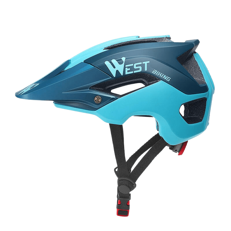 WEST BIKING Men Cycling Helmet With Sun Visor MTB Road Bike Trail XC Helmet Adjustable Ultralight Safety Sport Bicycle Helmet-WAYBIKER