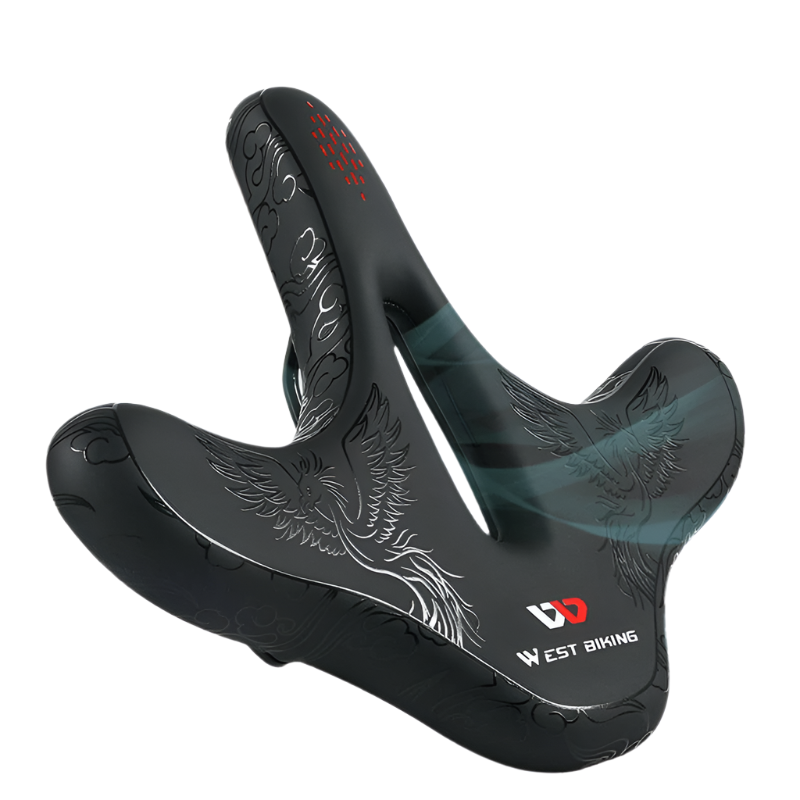 WEST BIKING Comfortable Ergonomic Bicycle Saddle Widen Bike Cushion Pad MTB Road Bike Saddle Breathable Shockproof Cycling Seat-WAYBIKER