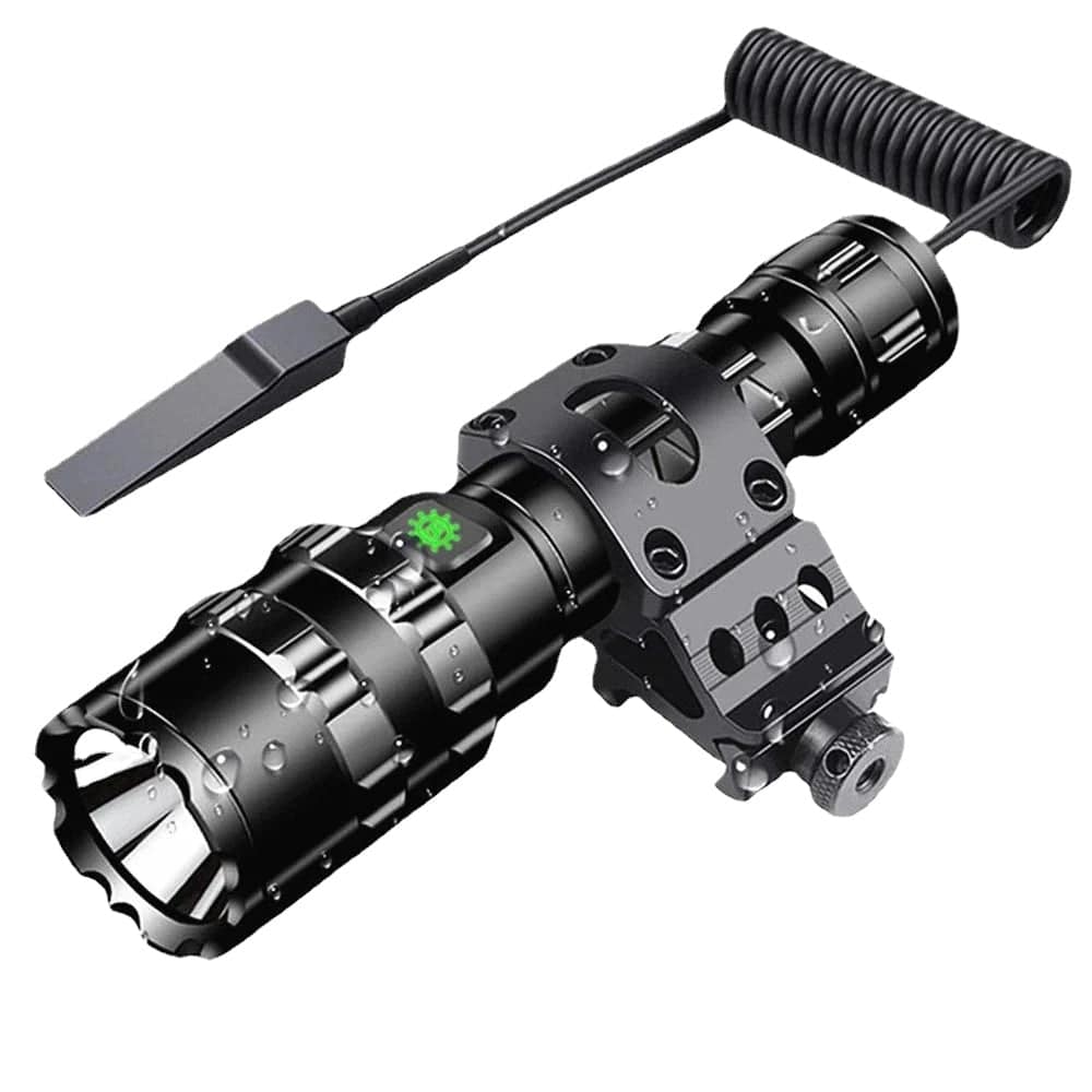 High Lumens Professional LED Flashlight for Hunting Tactical Scout Torch Lights L2 USB Rechargeable LED Waterproof Fishlights-WAYBIKER
