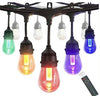 21-meter length RGB Outdoor Waterproof Festoon Lights for Wedding Garden Patio Festival Decorations-WAYBIKER