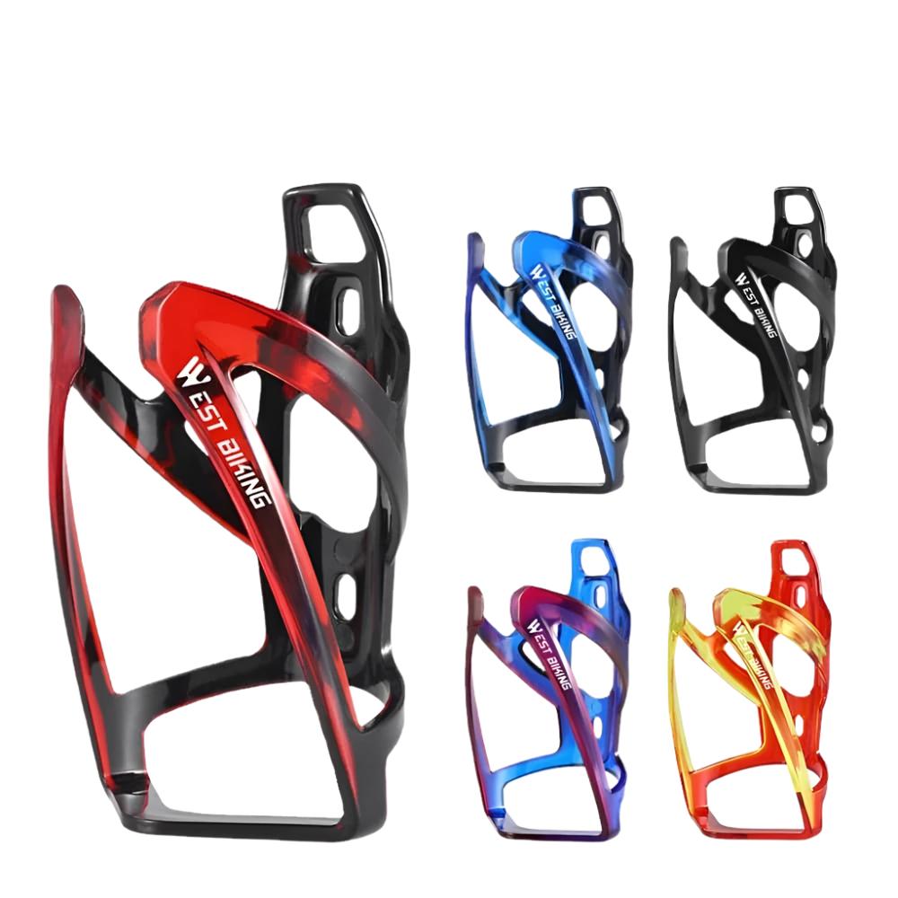 WEST BIKING Bottle Holder MTB Road Bicycle Water Bottle Cage Colorful Lightweight Cycling Bottle Bracket Bicycle Accessories