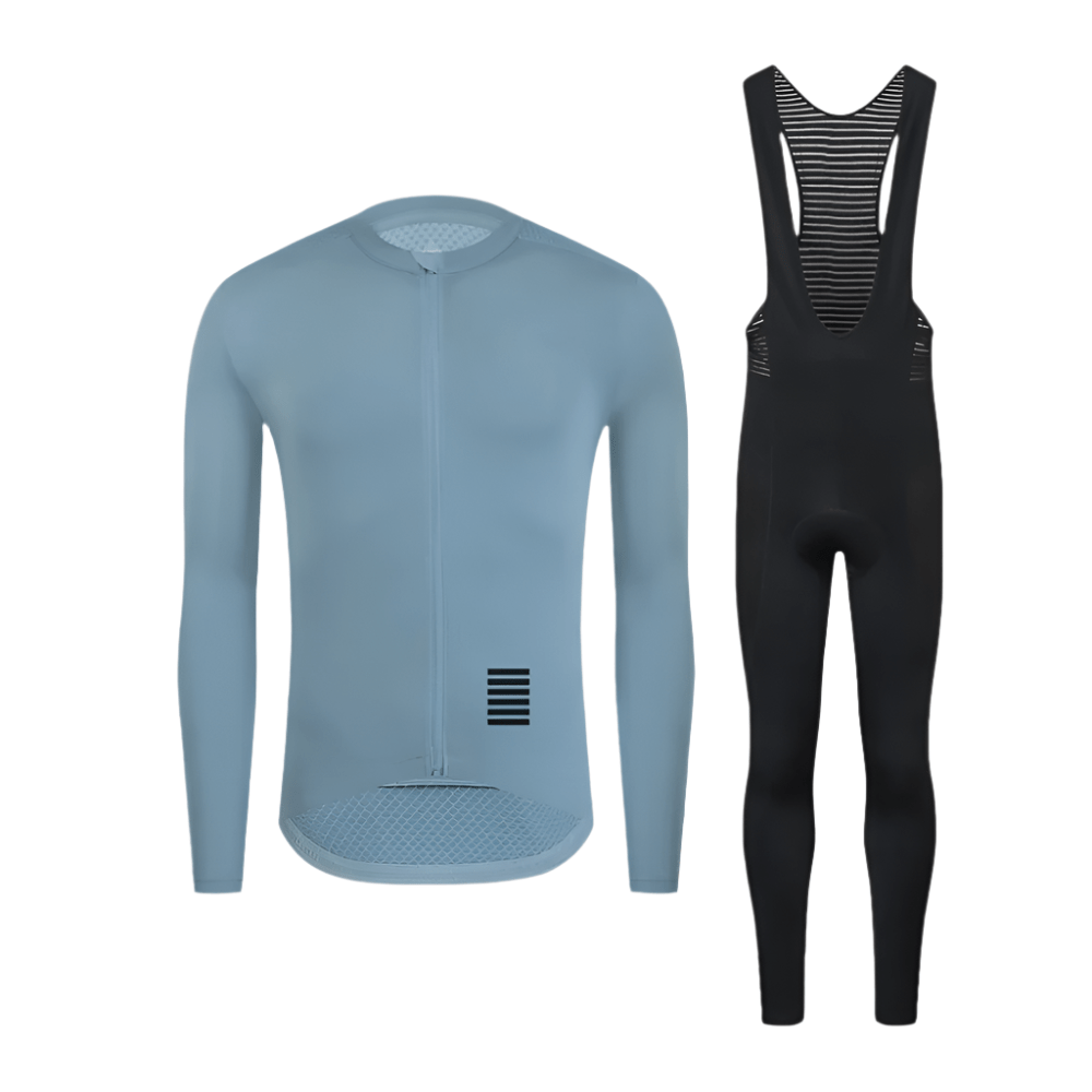 YKYWBIKE Men's Cycling Sets Long Sleeve Long Bib Pants  Bicycle Clothes Man Cycling Maillot Road Bike Kit Cycling Clothing-WAYBIKER