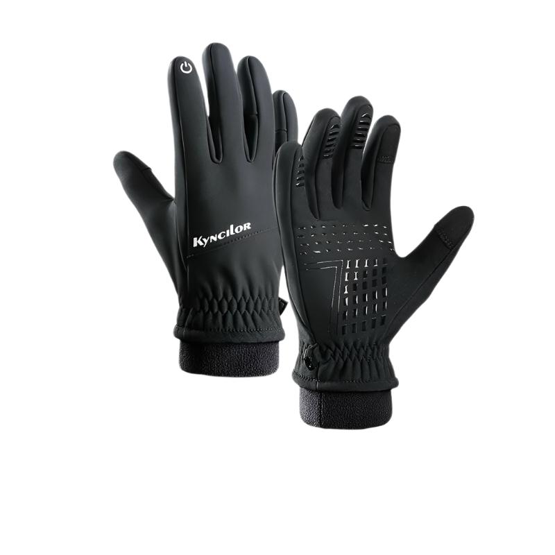 Motorcycle Gloves Full Finger Men's Gloves Thermal Warm Cycling Gloves Outdoor Bicycle Ski Gloves For Camping Hiking-WAYBIKER
