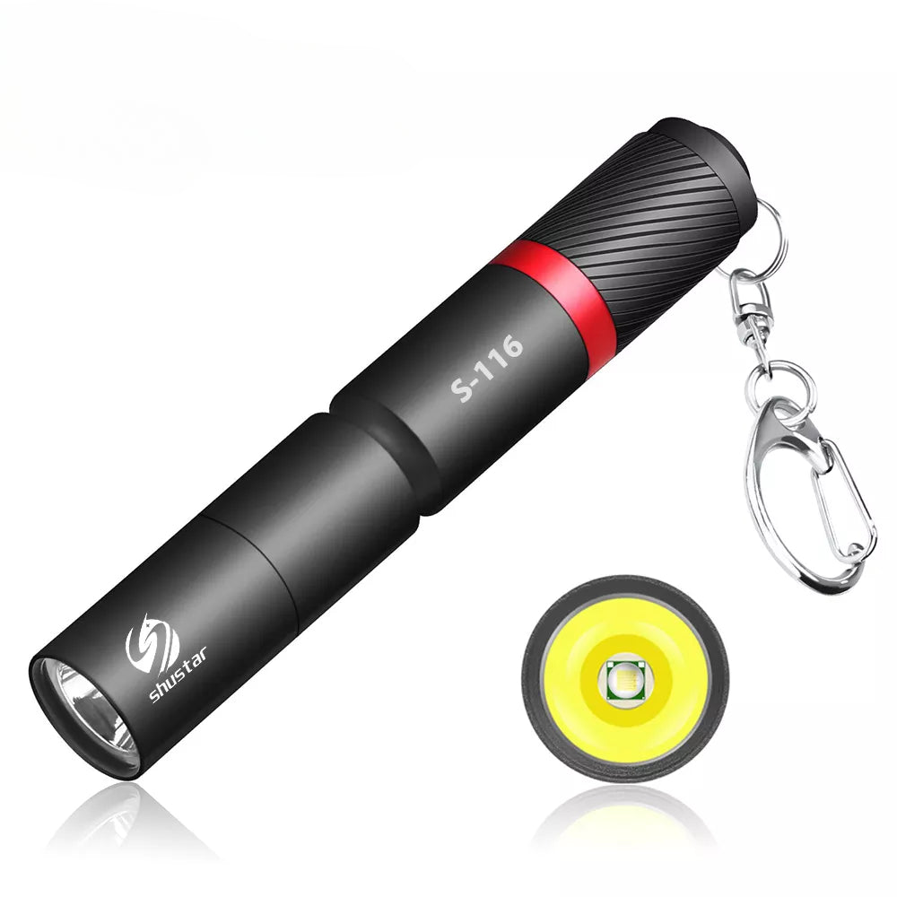 Ultra small LED Flashlight With premium XPE lamp beads IP67 waterproof Pen light Portable light For emergency, camping, outdoor-WAYBIKER