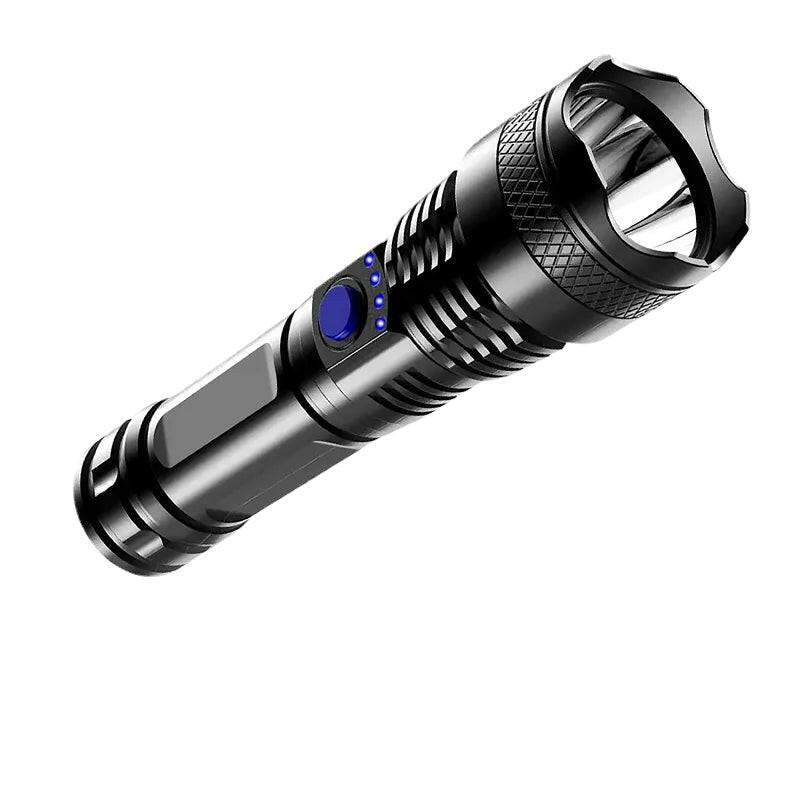 High Power Led Flashlights Super Bright Strong Light Portable Flashlight Spotlight Light USB Rechargeable Torch Waterproof Torch-WAYBIKER