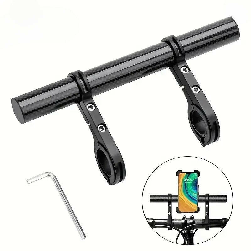 X-TIGER Bicycle Handlebar Extension Bracket Extender Frame Carbon Tube Double Extension Frame Bike Extension Frame Bicycle Clip-WAYBIKER