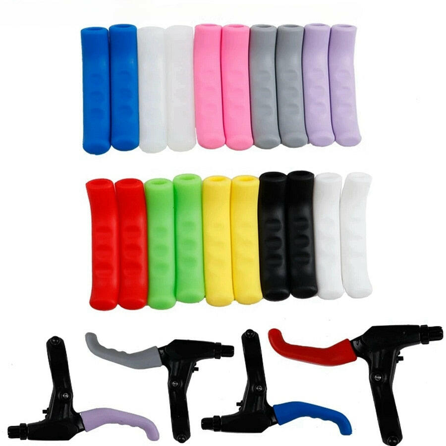 RIRO MTB Road Bicycle Brake Handle Silicone Protective Sleeve Ultralight Non-slip Waterproof Brake Lever Silicagel Smart Cover-WAYBIKER