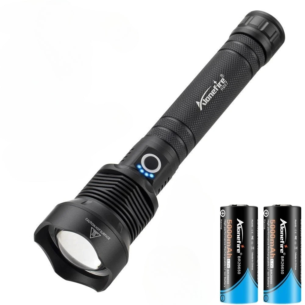 4000Lumen Zoom XHP70 LED High power Flashlight USB Rechargeable Outdoor Torch Hunting Camping Fishing High Power Lighting Lamp-WAYBIKER
