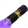 9 LED 395-400nm UV Light Flashlight Mini Torch Money Ore Leakage Id Invisible Ink Marker Pet Stains Cat Tinea Checker Use AAA