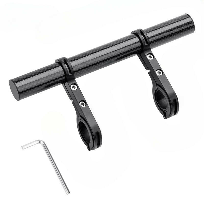 X-TIGER Bike Handlebar Extender Double Handlebar Extension Carbon Fiber Mount Holder with Aluminum Alloy Bracket-WAYBIKER