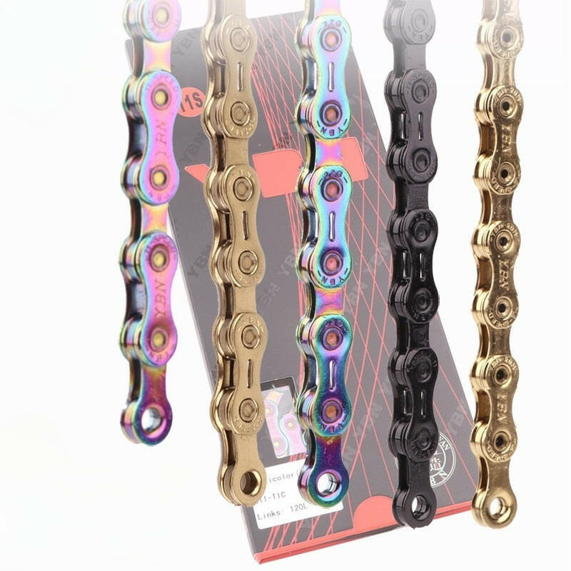 YBN Bike Chain Road Mountain Bicycle 10/11/12 Speed Chains MTB 10v 11v 12v For SHIMANO SRAM Parts With Links Lock-WAYBIKER