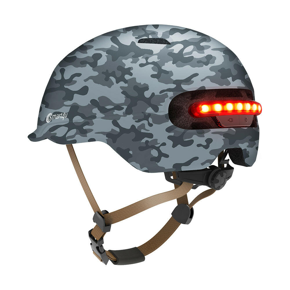 2022 Smart4u Urban Cycling MTB Smart Road Helmet Electric Bike Lamp Racing Motorcycle Bicycle Back Light Kids Helmet Men Women-WAYBIKER