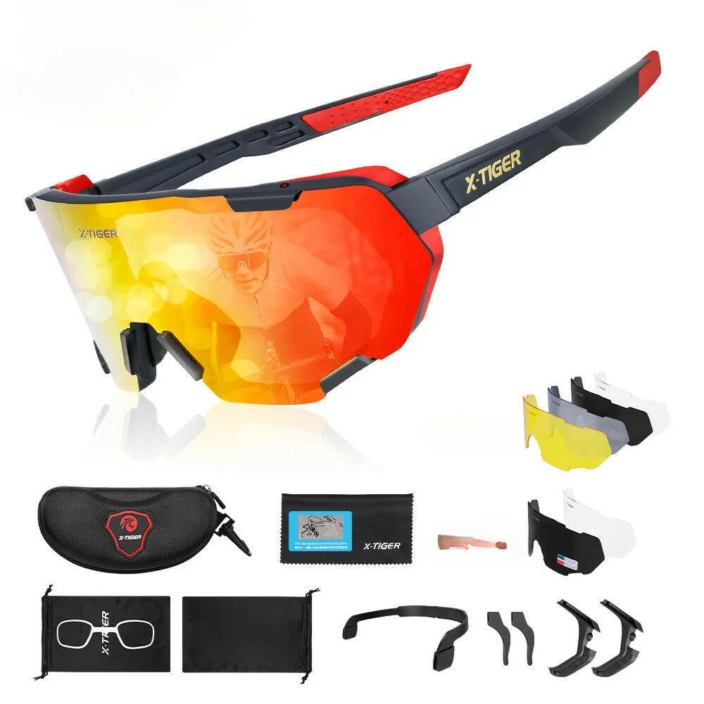 X-TIGER Photochromic Cycling Glasses Men Women Polarized Bicycle Sunglasses Sports Cycling Running Driving Fishing Glasses-WAYBIKER
