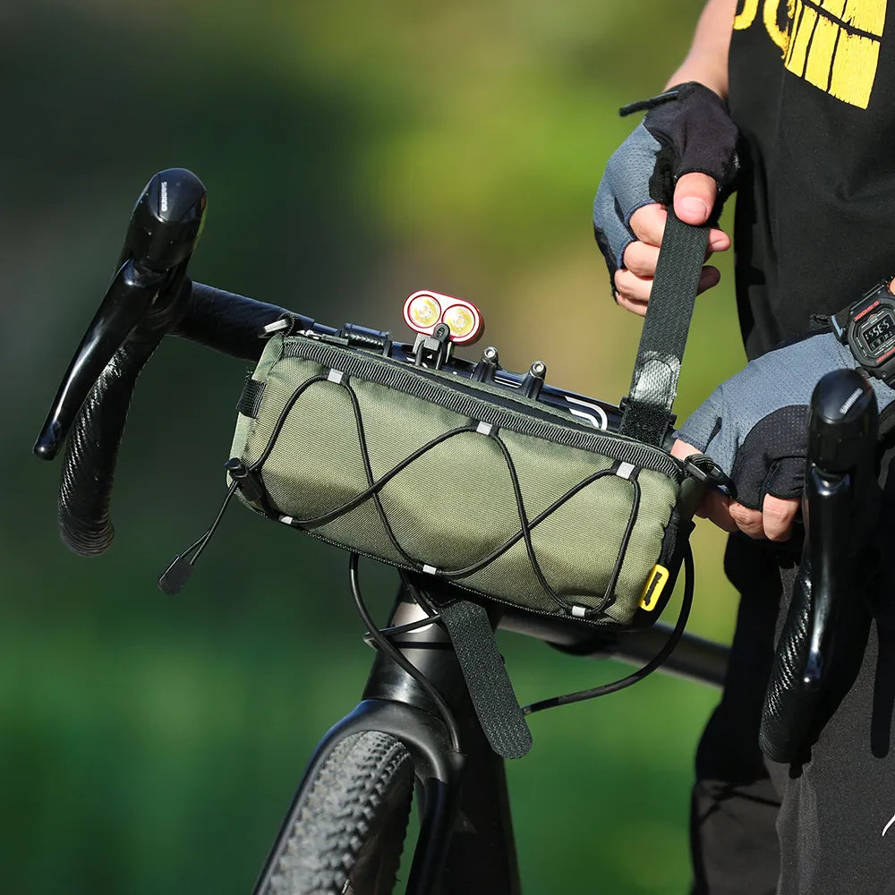 Rhinowalk Bike Handlebar Bag Bicycle Front Tube Bag Basket Pack Cycling Frame Pannier MTB Accessories Commuter Messenger