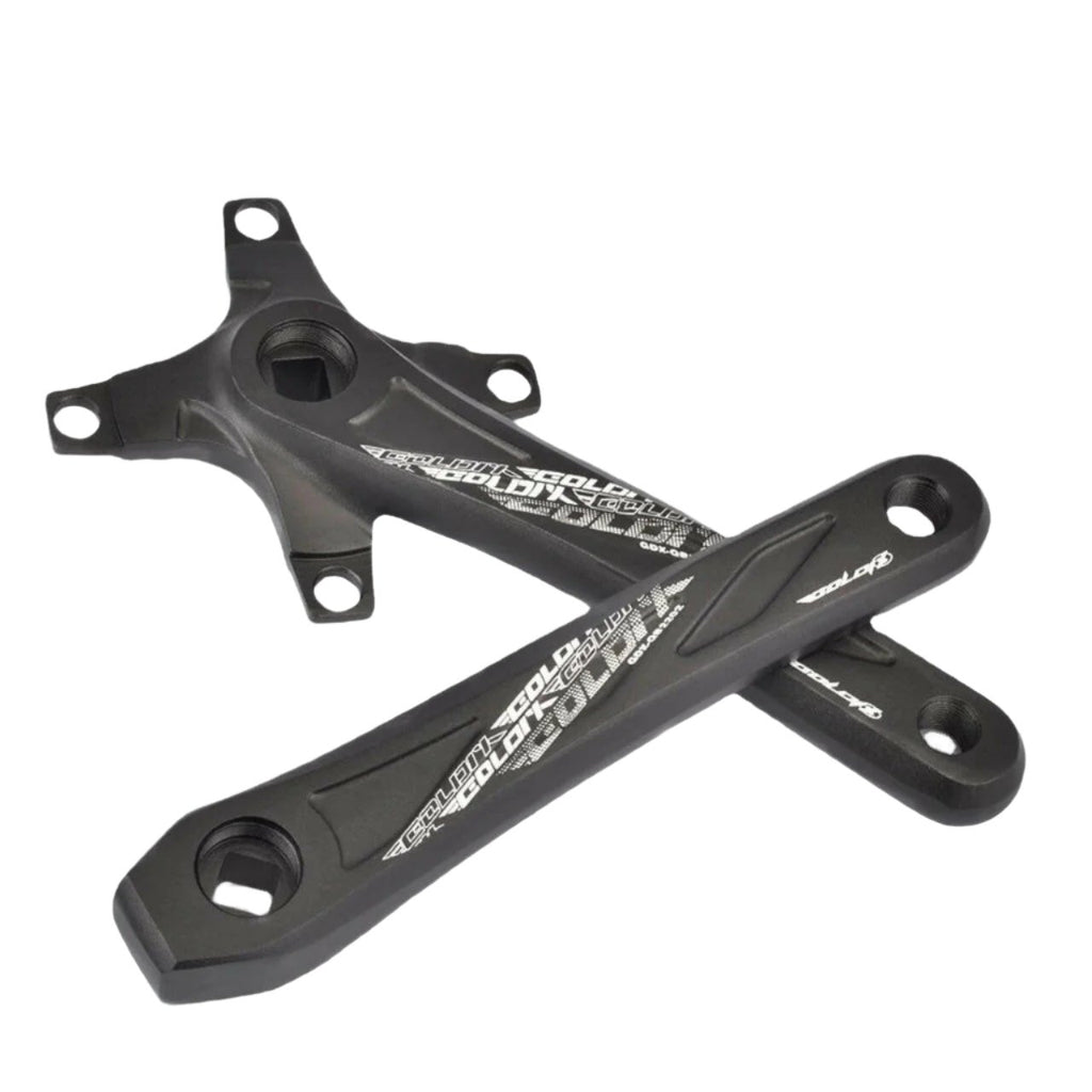 GOLDIX RIRO Bicycle Crankset 104BCD Mountain Bike Square Hole Crank Aluminum Alloy Crank 170/175mm Black 32T 34T 36T 38T 40T 42T-WAYBIKER