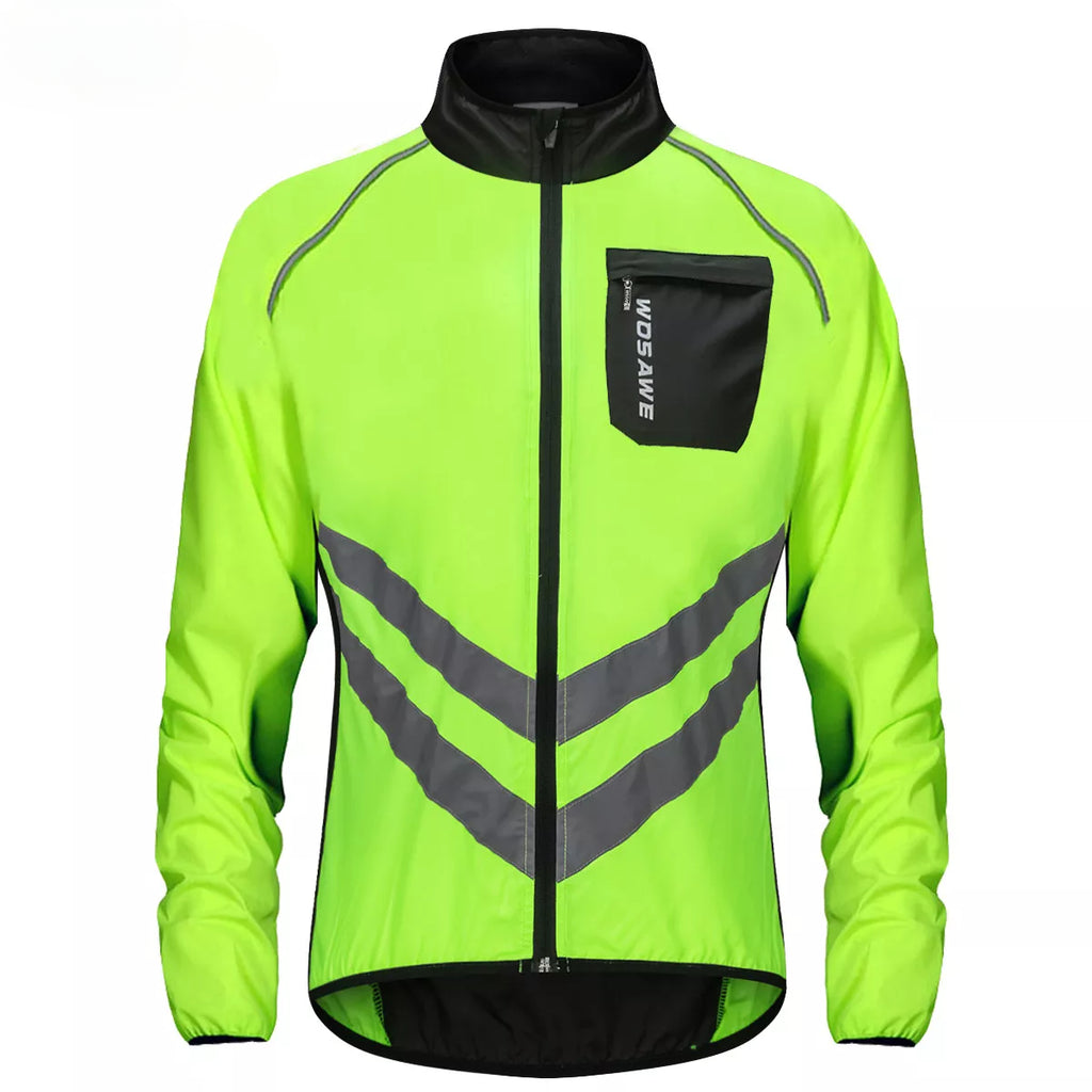 WOSAWE Cycling Rain Jacket High Visibility MultiFunction Jersey Road MTB Bike Bicycle Windproof Quick Dry Rain Coat Windbreaker-WAYBIKER