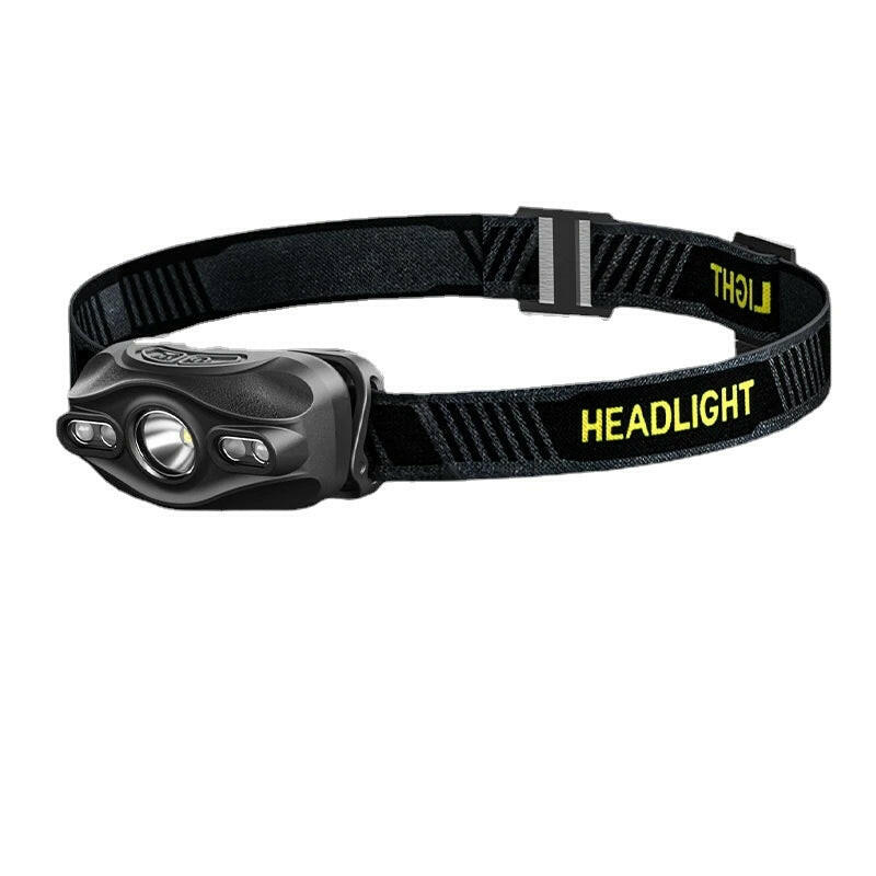 Smiling Shark TD0143 Headlight Wave Induction Headtorch Waterproof Rechargeable Headlamp for Hiking Night Working Fishing